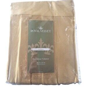NEW Royal Velvet Frontenac Valance Supreme Gold Tassels Elegant Fancy 48x21